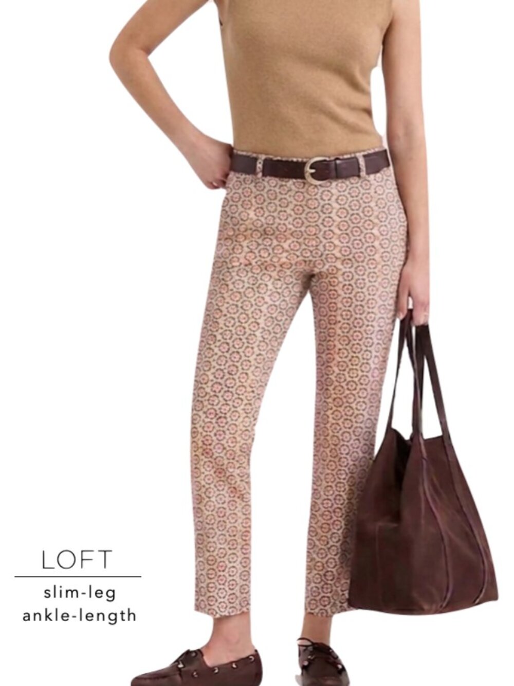 Loft slim straight dress pants size 8